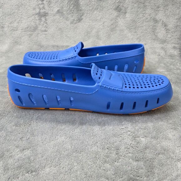 Floaters Men' Blue Casual Rubber Loafer Shoes Slip On Waterproof Low Top Size 11 - Picture 1 of 14